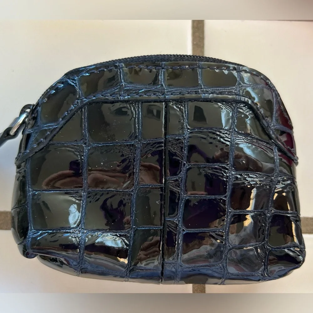 Brighton Patent Crocodile Embossed coin purse